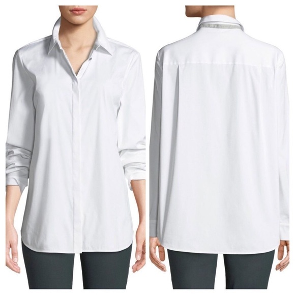 Akiki swan blouseⅡ / white Daffodil White SZ 2X Womens Blouse